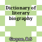 Dictionary of literary biography