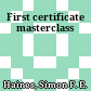 First certificate masterclass