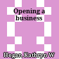 Opening a business