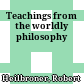 Teachings from the worldly philosophy