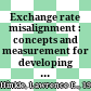 Exchange rate misalignment : concepts and measurement for developing countries /