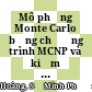 Mô phỏng Monte Carlo bằng chương trình MCNP và kiểm chứng thực nghiệm phép đo chiều dày vật liệu đối với hệ chuyên dụng MYO-101
