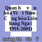 Quan hệ văn hóa Việt Nam - Cộng hòa Liên bang Nga ( 1991-2001)