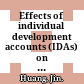Effects of individual development accounts (IDAs) on household wealth and saving taste /