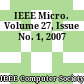 IEEE Micro. Volume 27, Issue No. 1, 2007
