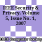 IEEE Security & Privacy. Volume 5, Issue No. 1, 2007
