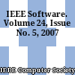 IEEE Software. Volume 24, Issue No. 5, 2007