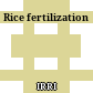 Rice fertilization