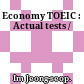 Economy TOEIC : Actual tests /