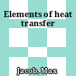Elements of heat transfer