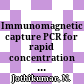 Immunomagnetic capture PCR for rapid concentration and detection of hepatitis a virus from environmental samples /