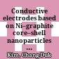Conductive electrodes based on Ni–graphite core–shell nanoparticles for heterojunction solar cells
