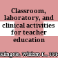 Classroom, laboratory, and clinical activities for teacher education /