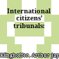 International citizens' tribunals: