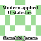 Modern applied U-statistics