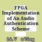 FPGA Implementation of An Audio Authentication Scheme