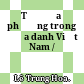 Từ địa phương trong địa danh Việt Nam /