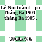 Lê-Nin toàn tập : Tháng Ba 1904 - tháng Ba 1905 .