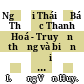 Người Thái ở Bá Thước Thanh Hoá - Truyền thống và biến đổi : Luận văn Thạc sĩ Lịch sử Việt Nam /