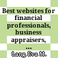 Best websites for financial professionals, business appraisers, and accountants