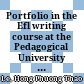 Portfolio in the Efl writing course at the Pedagogical University of Dong Thap