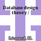 Database design theory /