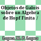 Objetos de Galois sobre un Algebra de Hopf Finita  /