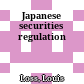 Japanese securities regulation