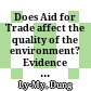 Does Aid for Trade affect the quality of the environment? Evidence from Aid for Trade recipient countries