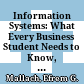 Information Systems: What Every Business Student Needs to Know, Second Edition