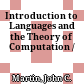 Introduction to Languages and the Theory of Computation /