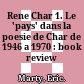 Rene Char 1. Le 'pays' dans la poesie de Char de 1946 a 1970 : book review /