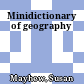 Minidictionary of geography