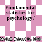 Fundamental statistics for psychology /