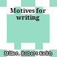 Motives for writing