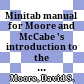Minitab manual for Moore and McCabe 's introduction to the practice of statistics