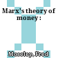 Marx's theory of money :
