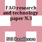 FAO research and technology paper N.3