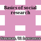 Basics of social research