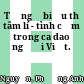 Từ ngữ biểu thị tâm lí - tình cảm trong ca dao người Việt.
