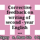Corrective feedback on writing of second - year English - Majored students: A case study at Da Lat University
