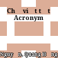 Chữ viết tắt Acronym