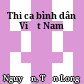 Thi ca bình dân Việt Nam
