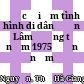 Đặc điểm tình hình di dân đến Lâm Đồng từ năm 1975 đến năm 2005