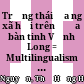 Trạng thái đa ngữ xã hội trên địa bàn tinh Vĩnh Long = Multilingualism in Vinh Long province