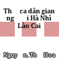 Thơ ca dân gian người Hà Nhì ở Lào Cai