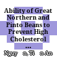 Ability of Great Northern and Pinto Beans to Prevent High Cholesterol Caused by a Diet Rich In Saturated Fat in a Hamster Model