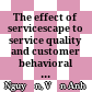 The effect of servicescape to service quality and customer behavioral intention – An evidence in Viet Nam market