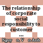 The relationship of corporate social responsibility to customer loyalty-A study in Vietnam market