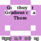 Giả thuyết Gradient của Thom